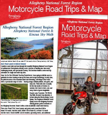 Motorcycle Road Trips & Map