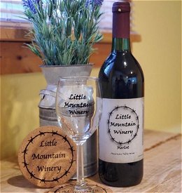 Display of award-winning wine