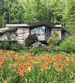 Exterior view of Usonian Cottage