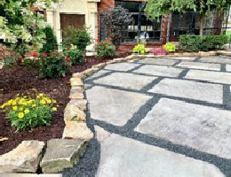 Garden in outdoor space